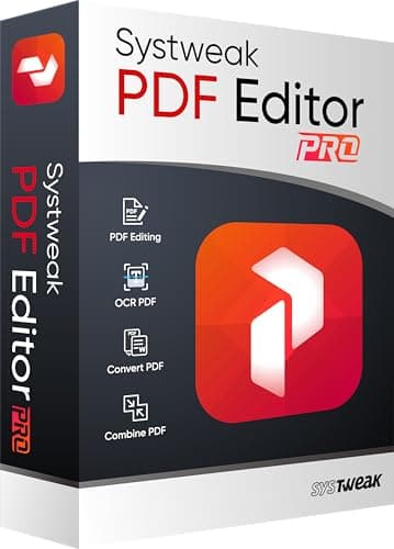 Systweak PDF Editor Pro - Convert, Edit, Merge, OCR, E-Sign, Protect PDFs & More | 1 PC, 1 Year | (License Key Via Postal Service - No CD)