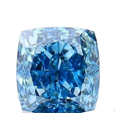 Lab Grown CVD Diamond 6X6 MM Cushion Cut Blue Color IF Clarity | GIE Certified Loose Diamond for Create Premium Fine Jewelry