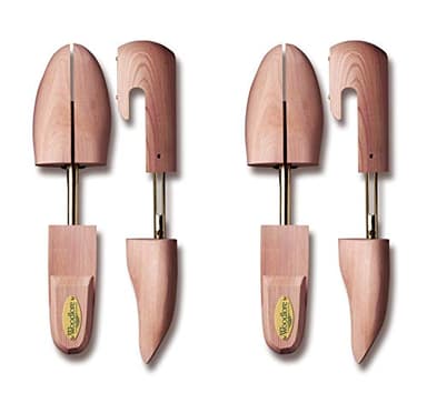 Allen Edmonds Woodlore Shoe Trees for Men 2-Pack Men's Combination Aromatic Red Cedar Shoe Trees (for Two Pairs of Shoes) Made in The USA (Large / 10.5-11.5, Cedar)