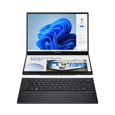 ASUS Zenbook Duo Dual 14" OLED 3K 120Hz Touchscreen Laptop Intel Core Ultra 7 255H 32GB RAM 1TB SSD Inkwell Gray