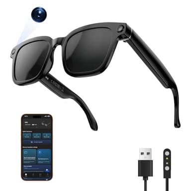 XO Simple is Beauty AI Smart Glasses,HD 1080P Camera Glasses with Video Recording & Photo Taking,140+ Language Real-Time Translation Glasses Perfect for Travel, Business(Transparent Anti-Blue)