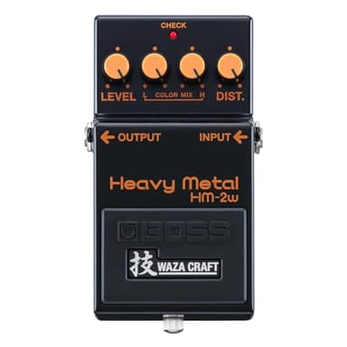 BOSS HM-2W Heavy Metal Guitar Effects Pedal | Legendary Chainsaw Tone of Swedish Death Metal | Waza Craft Edition | Standard HM-2 Mode and More Aggressive Custom Mode