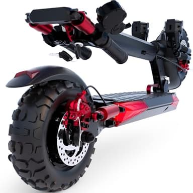 Electric Scooter Adults, 37 Miles Long Range, 34 Mph Max Speed, 11" Off-Road Tires,48V 18/21AH Big Battery,1200W/1600W Motor, Dual Braking System,Folding Commuter E Scooter (48V 18AH-1200W-J11 MAX)