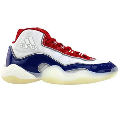 adidas Mens Crazy Byw Icon 98 Basketball Sneakers Shoes Casual - Blue,Red,White - Size 7 D