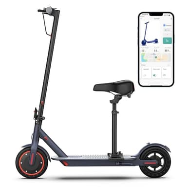MAXSHOT Electric Scooter for Adults, 8.5/10/14" Tires, 19/22Mph, 350W/500W Motor, 21-28 Miles Range, Folding E-Scooter with Dual Suspension,APP Control