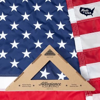 Allegiance Flag Supply American Flag 3x5 Ft | Made in USA with American-Sourced 200D Nylon, Embroidered Stars, Hand-Stitched Stripe