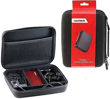 Navitech Black Action Camera Hard Case - Compatible with GoXtreme Rebel Full HD Action Cam