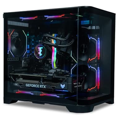 ViprTech Reaper 4.0 Gaming PC - AMD Ryzen 7 8700F (5.0Ghz Liquid Cooled), RTX 5070 12GB, 32GB DDR5 RAM, 2TB NVMe SSD, 800W Gold, VR-Ready, WiFi BT, Win 11, Desktop Computer, Black