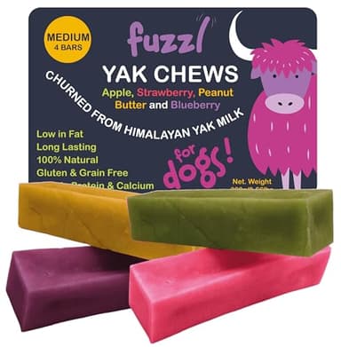 Yak Cheese Himalayan Chew Apple Blueberry Strawberry Peanut Butter