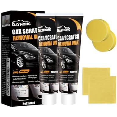 2026 Upgraded Scratch Remover for Vehicles, Car Scratch Remover with Wipe and Sponge, Car Scratch Repair Kit for Deep Scratches, Easy to Use and Effective for Car Paint Polishing & Repair