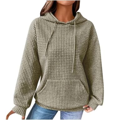 Orders Warehouse Clearance Coupons And Promo Codes Women Waffle Trendy Hoodies Drawstring Pullover Sweatshirts Casual Sweaters Fall Clothes Outfits Prime Member Deals Log In Today