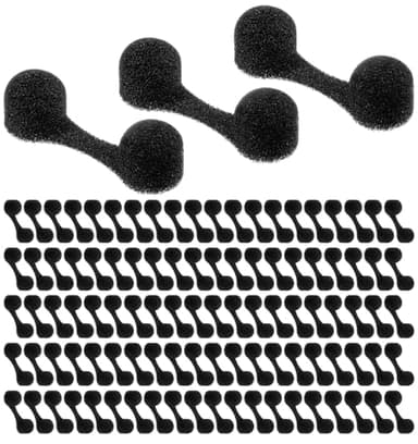 100Pcs Nose Filters for Dust, Nose Plugs for Dust, Disposable Soft Sponge Nostril Filters for Allergies, Construction & Outdoor Activities, Black