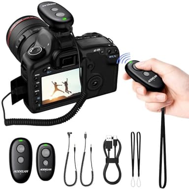 AODELAN USB-C Rechargeable Wireless Camera Remote Shutter Release for Nikon D200, D300, D750, D5000, D5100, D5200, D5600, D7200, D7500, Z6, Z7, D800, D850, Coolpix P1000