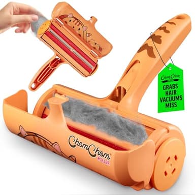 ChomChom Pet Hair Remover - Reusable Cat Hair Remover for Furniture, Couch, Carpet, Car Seats and Bedding - Portable, Multi-Surface Lint Roller in Limited Cat Edition
